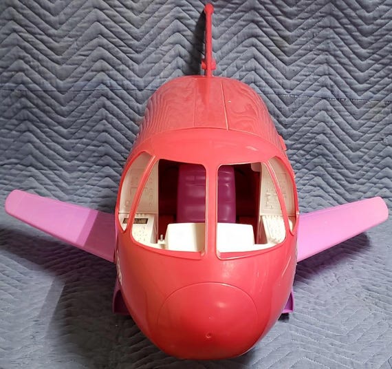 Avion Barbie Mattel 1999 – Rose – Poupée Et Accessoires – Jouet Voyage Glamour – Occasion