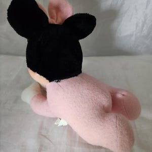 VTG Rare Walt Disney Disneyland World Pink Terry Baby Minnie Mouse Plush Lovey image 7