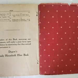 Handy Household Hints Edward Depew Ephemera Advertisements Recipes Homestead image 9