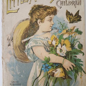 Rare OLD 1892 Little Mothers and their Children Stories illustrated Hardback