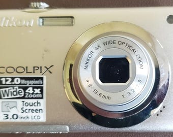 Appareil photo numérique Nikon Coolpix S4000 12,0 MP avec erreur d'objectif de batterie pour réparation de pièces