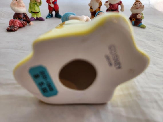 DISNEY Snow White & Seven Dwarf Made in Japan 1980s Vintage