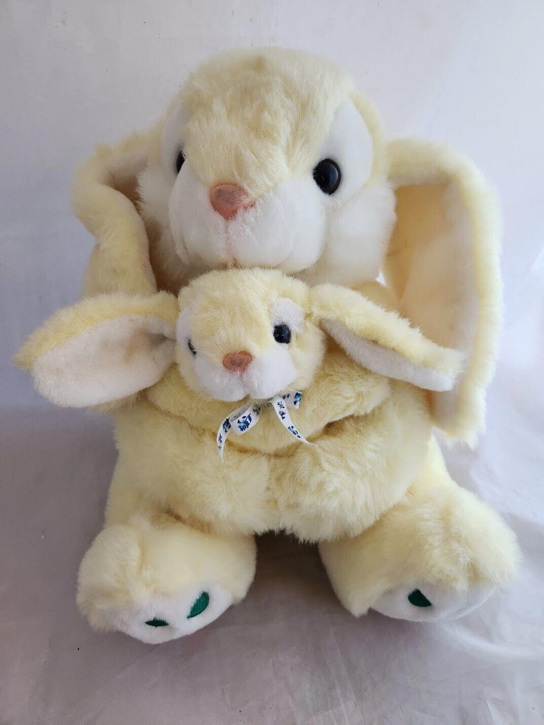 Plush Easter Rabbit Hug & Luv Plush Easter Bunny Rabbit Floppy Ears Cotton Tail Carrot Paws ...