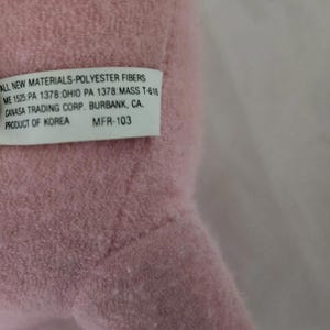 VTG Rare Walt Disney Disneyland World Pink Terry Baby Minnie Mouse Plush Lovey image 10