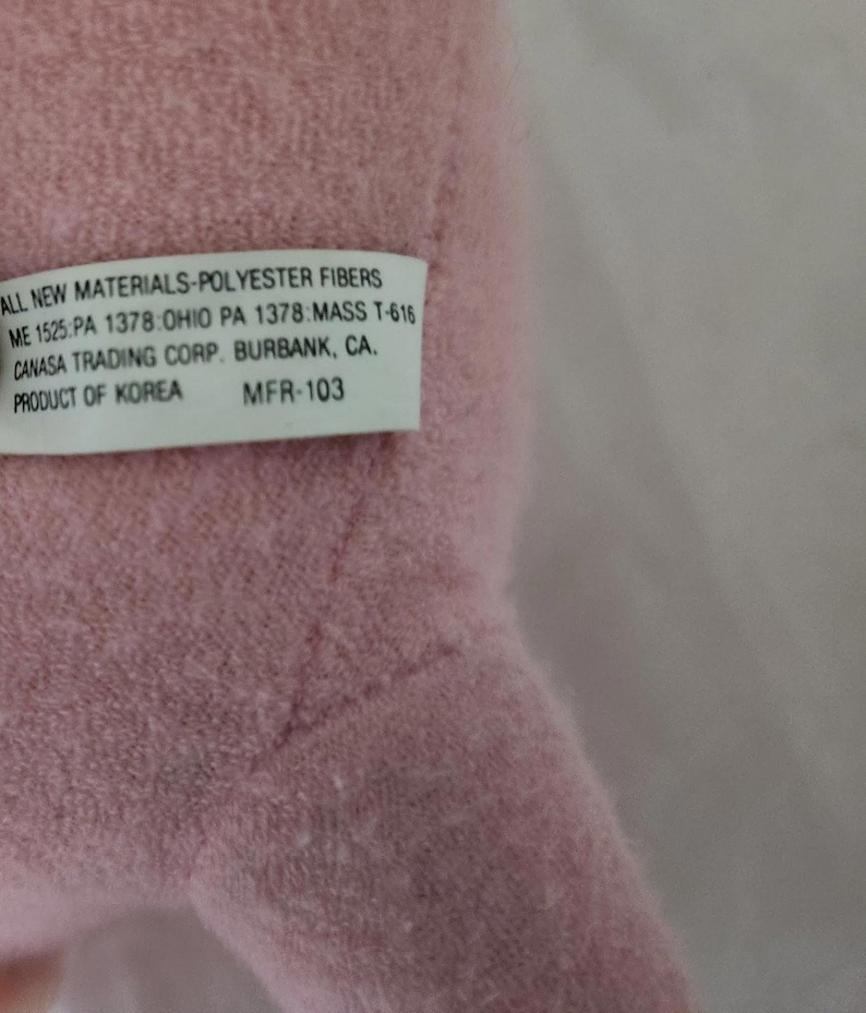 VTG Rare Walt Disney Disneyland World Pink Terry Baby Minnie Mouse Plush Lovey image 10