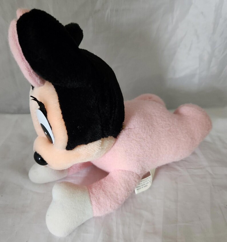 VTG Rare Walt Disney Disneyland World Pink Terry Baby Minnie Mouse Plush Lovey image 5