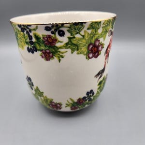K Anthropologie x Lou Rota Nature Table Monogram Coffee Mug K Koi Fish Gold Trim image 5