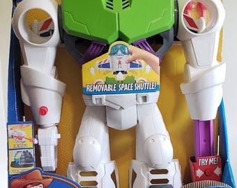 Imaginext Disney Pixar Toy Story 4 Buzz Lightyear Robot Playset 21" Tall