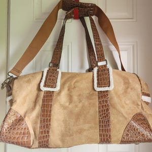 Borsa da viaggio Bath and Body Works XL con tracolla in similpelle e borsone da weekend