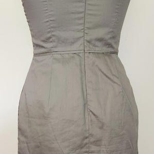 YOANA BARASCHI Anthropologie Coquette In the Wings Gray Floral Neck Y2K Dress 0 image 7