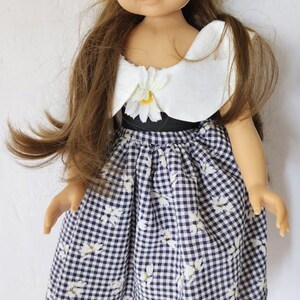 Muñeca GOTZ Puppe Puppenfabrik Alemania, cuerpo de vinilo, 18", cabello castaño y ojos soñolientos, caja imagen 5
