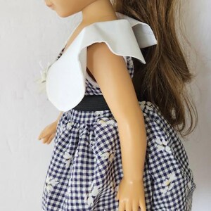 Muñeca GOTZ Puppe Puppenfabrik Alemania, cuerpo de vinilo, 18", cabello castaño y ojos soñolientos, caja imagen 6