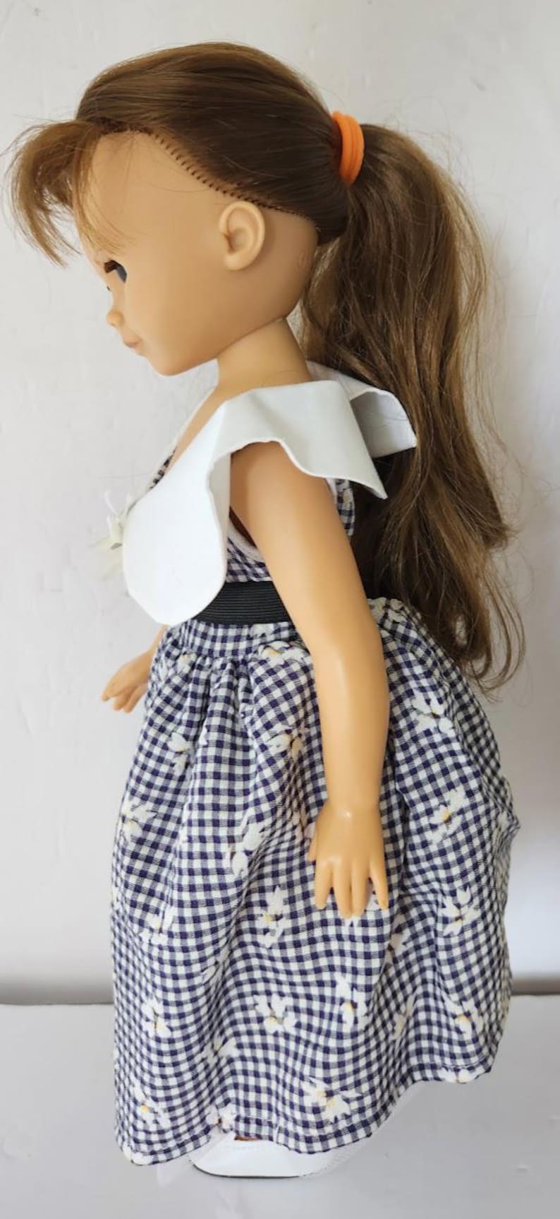 GOTZ Puppe Puppenfabrik Germany Vinyl Body 18” Doll Brown Hair & Sleepy Eyes Box image 6