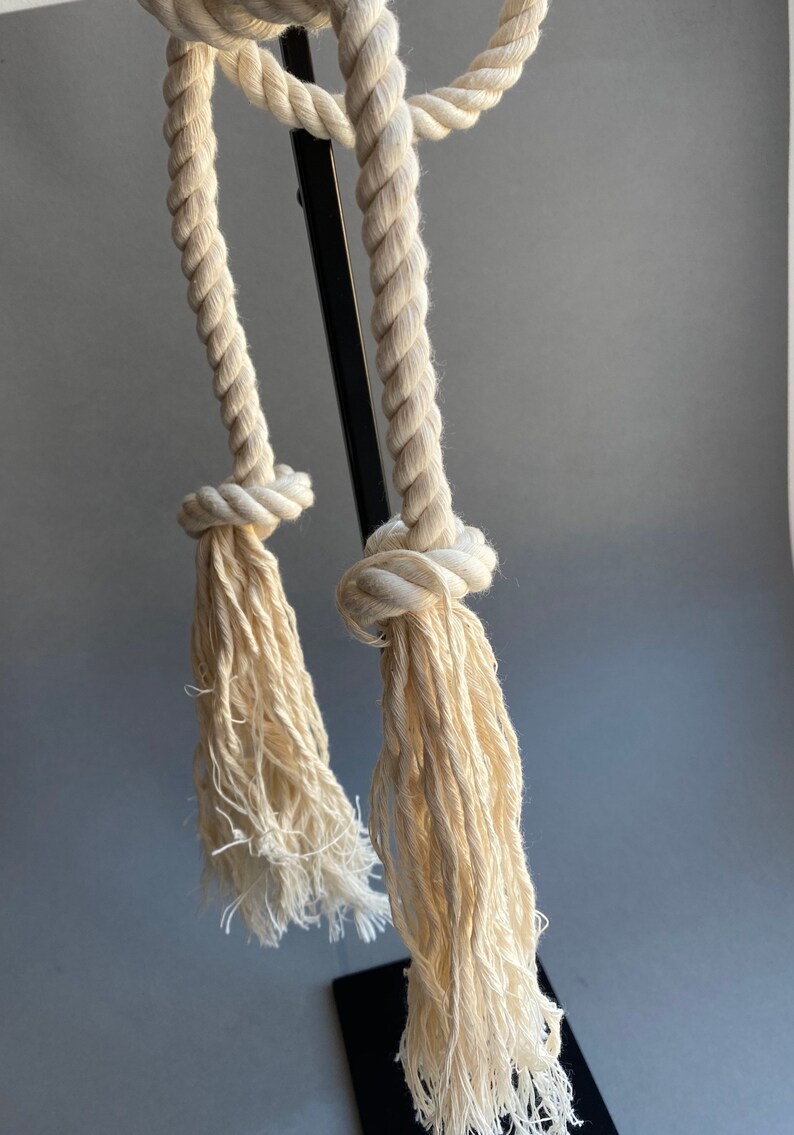 Rope Belt With Tassel Ends. Organic Cotton Cord Belt. Etsy