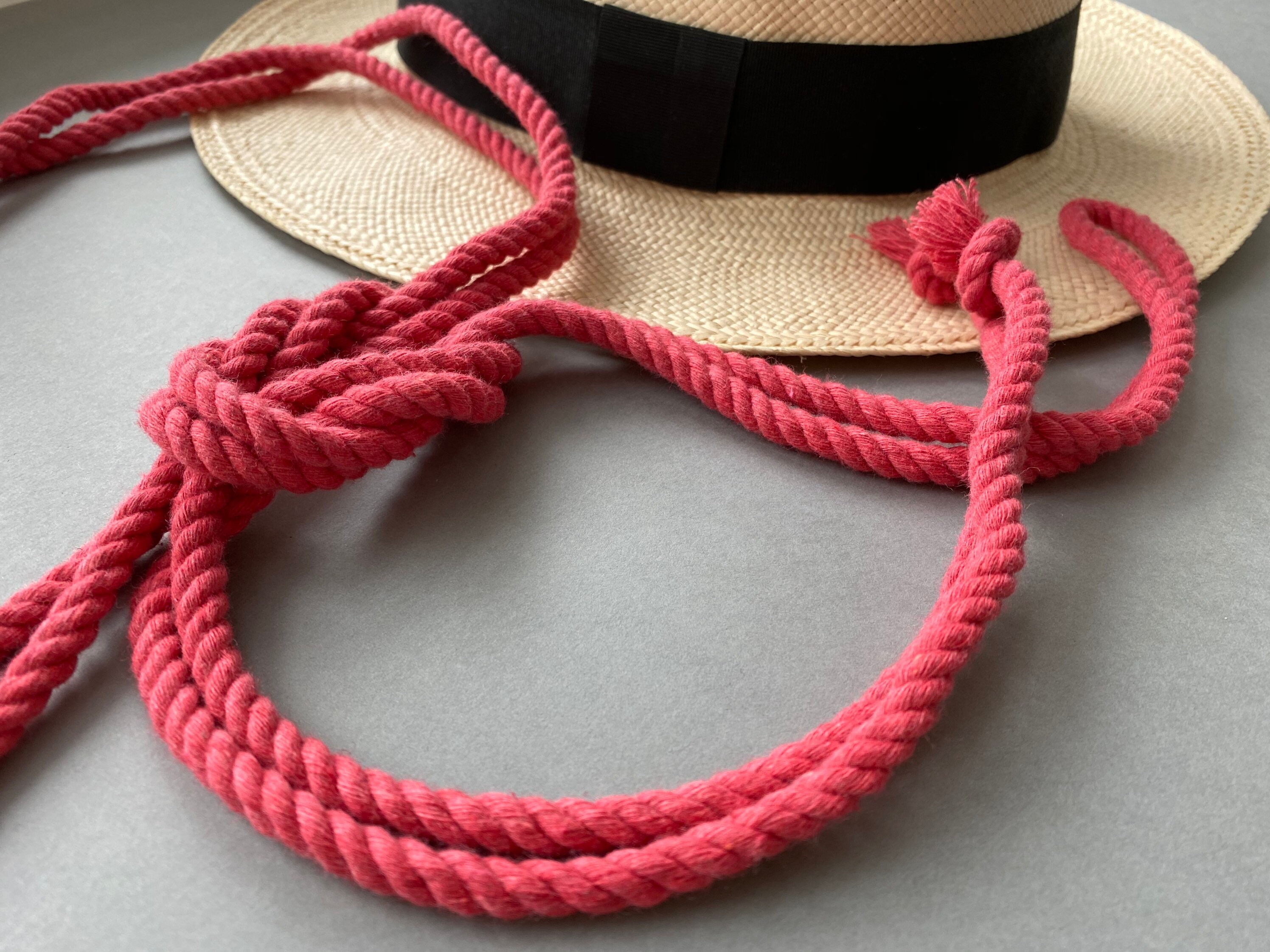 Pink Rope Belt Nautical Belt rope Stylish belt Gift for him Etsy
