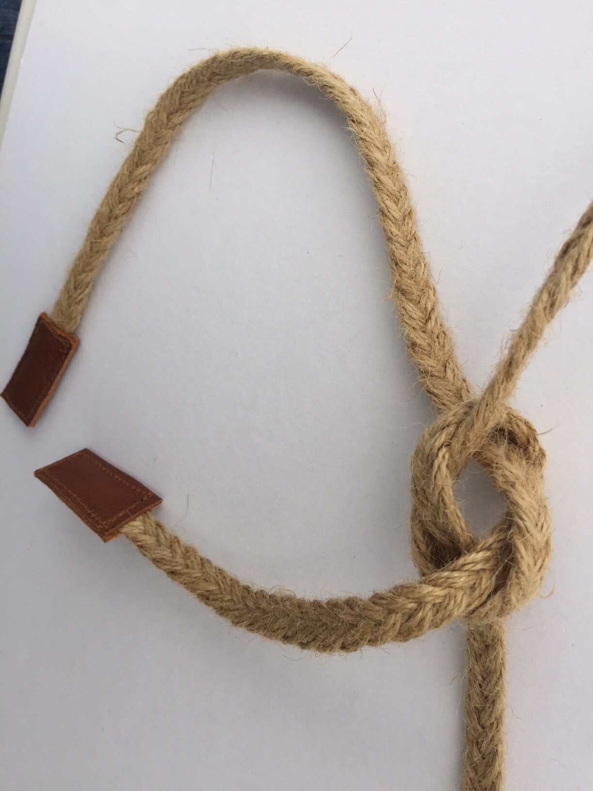 Natural jute Rope Belt with leather detail Rough belt Stylish Etsy