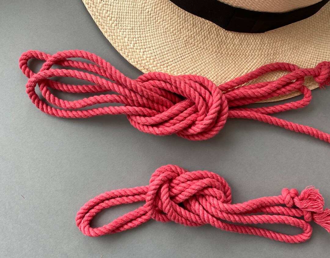 Pink Rope Belt Nautical Belt Rope Stylish Belt Gift for Him Etsy