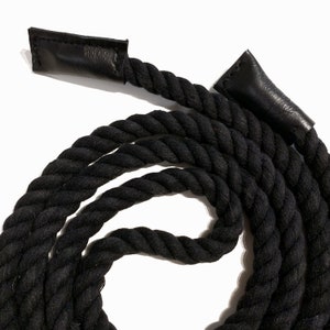 Gift for him black Twisted Rope Belt, Leather belt, Stylish belt, Christmas present, Express delivery, Unisex belt