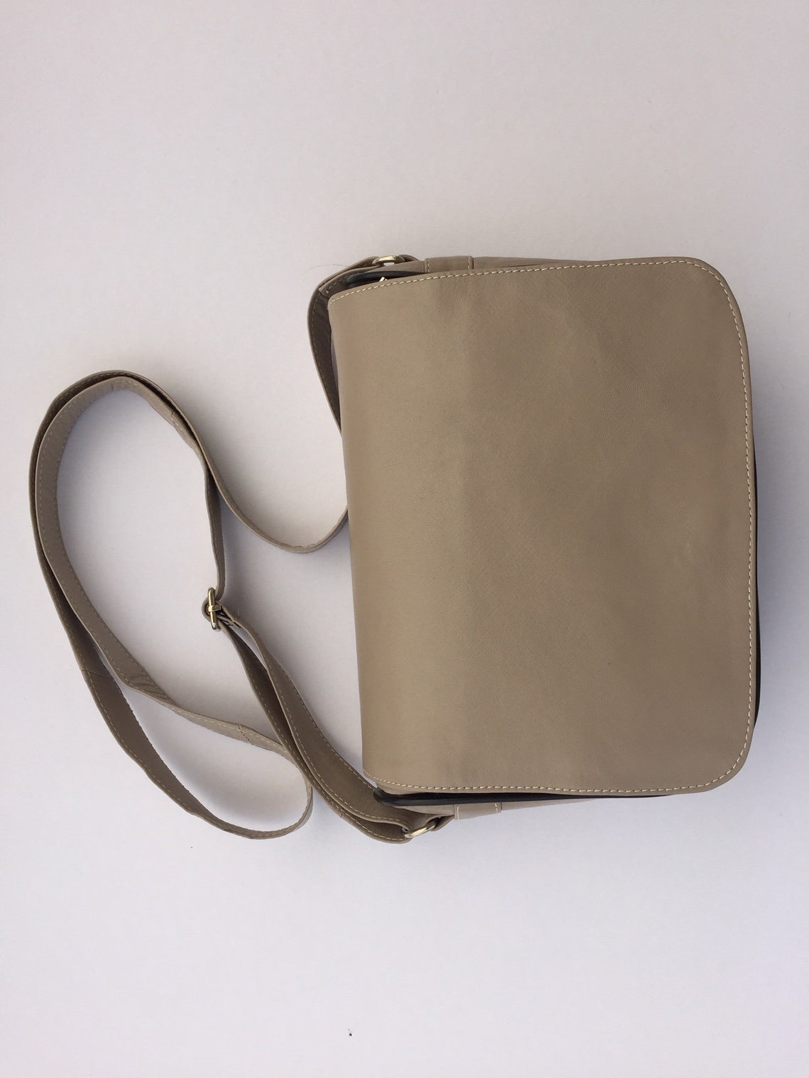 Grey Small Leather Cross body bag Women's Leather Bag Etsy