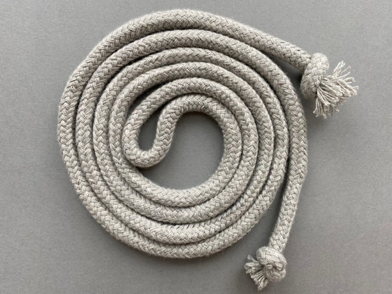 Grey Rope Belt With Knot Ends, Minimalist Style, Nautical  display picture 1