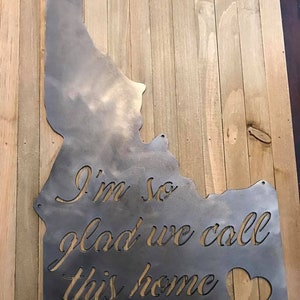 Idaho, I'm so glad we call this home svg dxf cut file