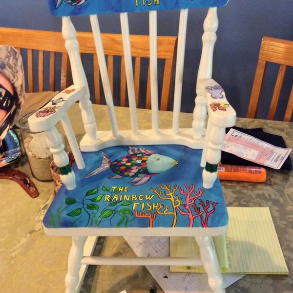Hand Painted Chair - Etsy