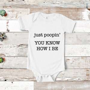 Just Poopin’ The Office Baby Onesie