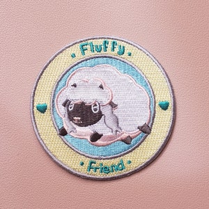 Fluffy Friend Wooloo Embroidered Patch