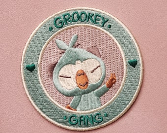 Geborduurde Grookey Gang-patch