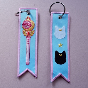 Sailor Moon Embroidered Keychain