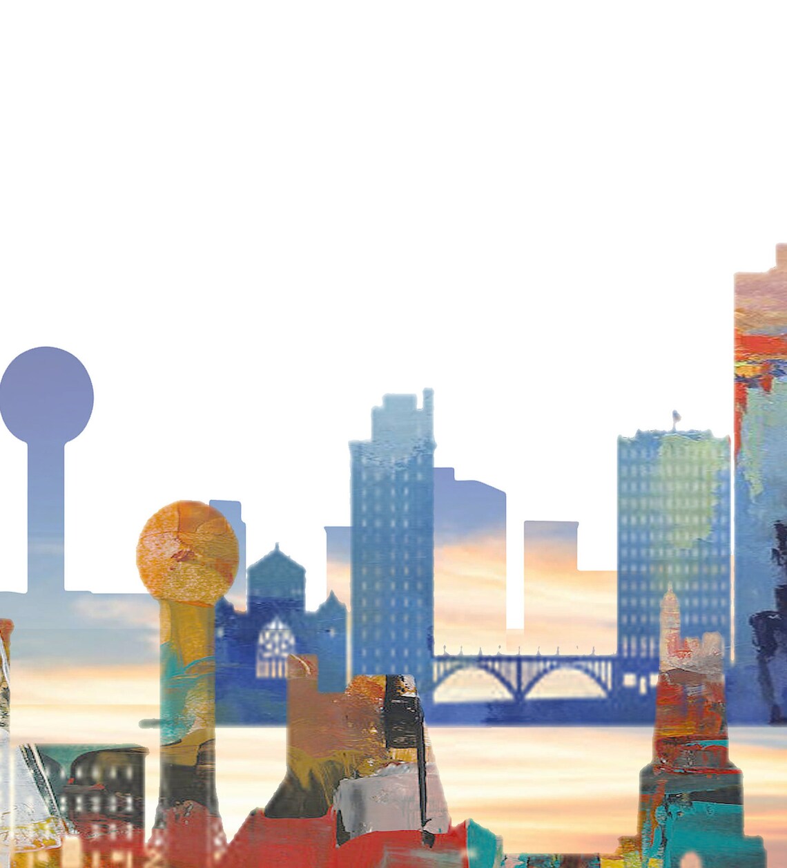 Knoxville Print Skyline Art Print Poster Modern Wall Art Etsy