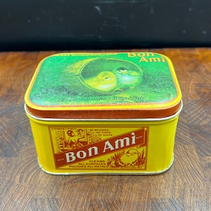 Vintage Bristol Ware BON AMI Scouring Soap Tin