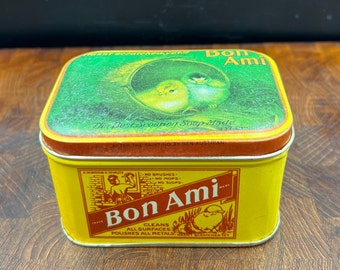 Vintage Bristol Ware BON AMI Scouring Soap Tin