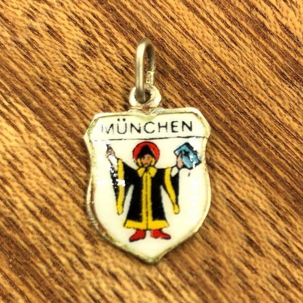 Enamel Coat of Arms Crest/Emblem Charm of Munchen/Munich Germany