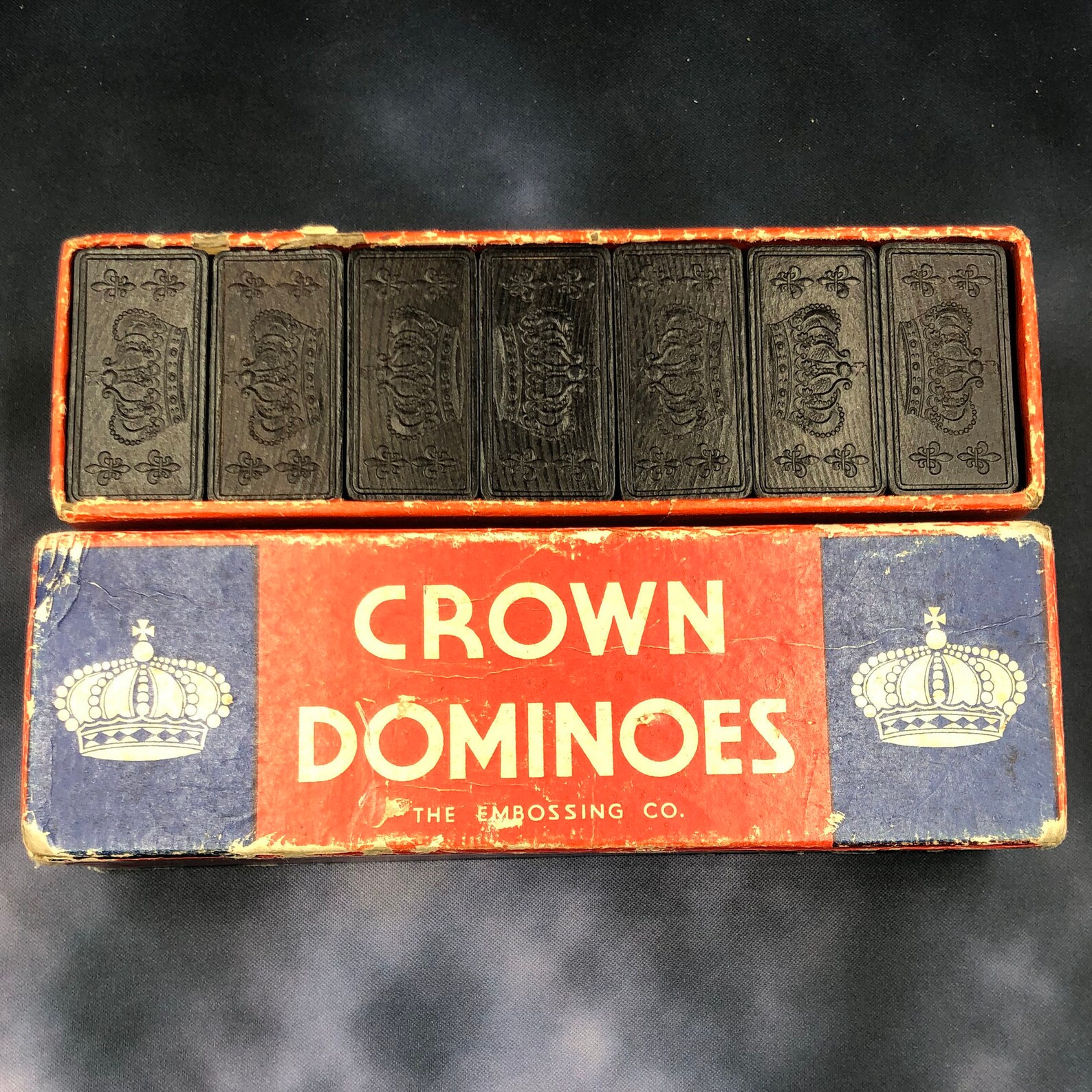 Vintage Crown Dominoes From the Embossing Co. Etsy
