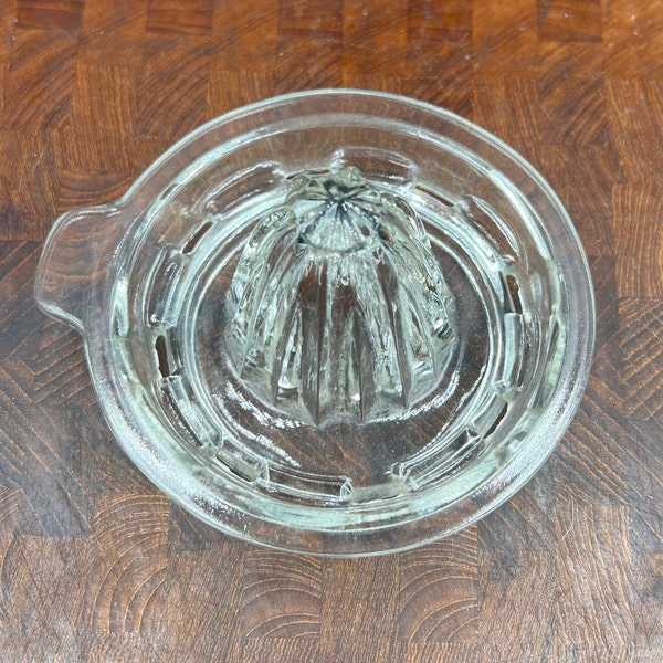 Clear Vintage Depression Glass Style Citrus Juicer