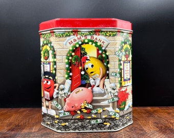 M&M Holiday Special Edition Tin Bank