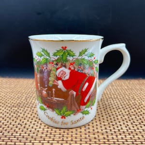 Vintage Lenox Holiday Cookies For Santa Cup Mug