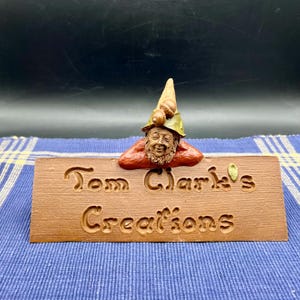 Vintage Tom Clark&#39;s Creation Store Display Sign