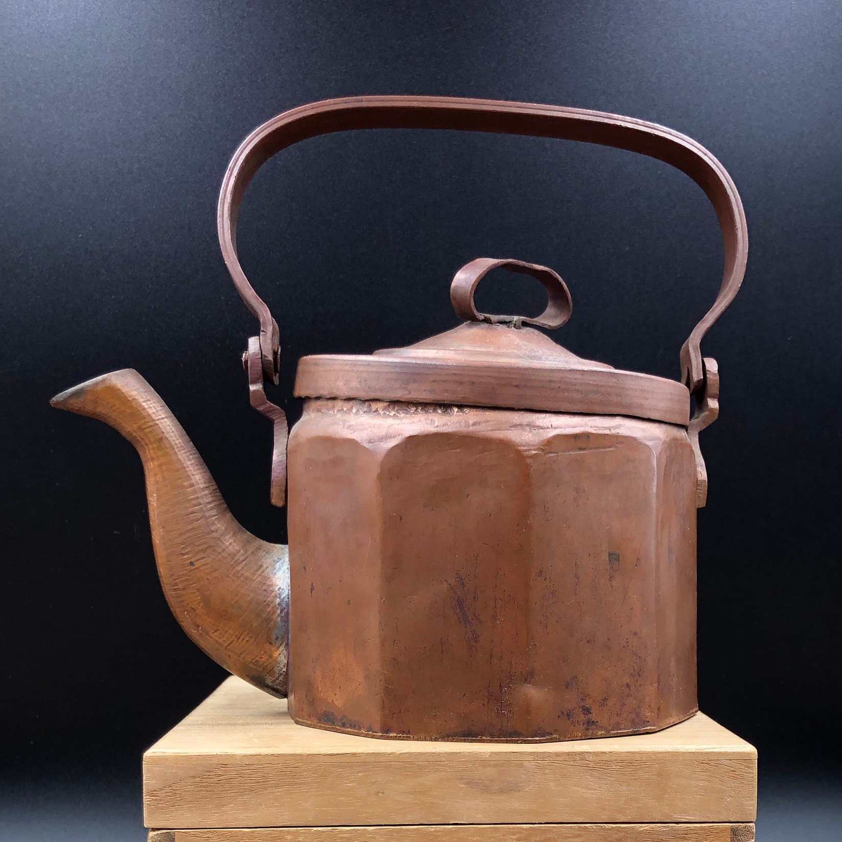 Rustic Primitive Vintage Tea Kettle Etsy