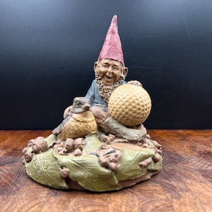 Vintage 1983 Golf Gnome Named Birdie by Tom Clark