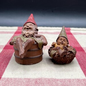 Set of 2 Vintage BUZZY and ERNIE Gnomes by Tom Clark