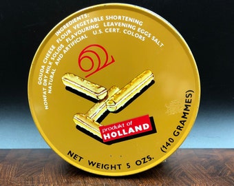 Vintage HOLLAND Cheese Filled Sticks Snack Tin