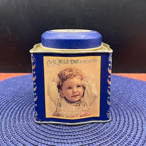 Vintage Bristol-Ware Coats & Clark Advertising Tin