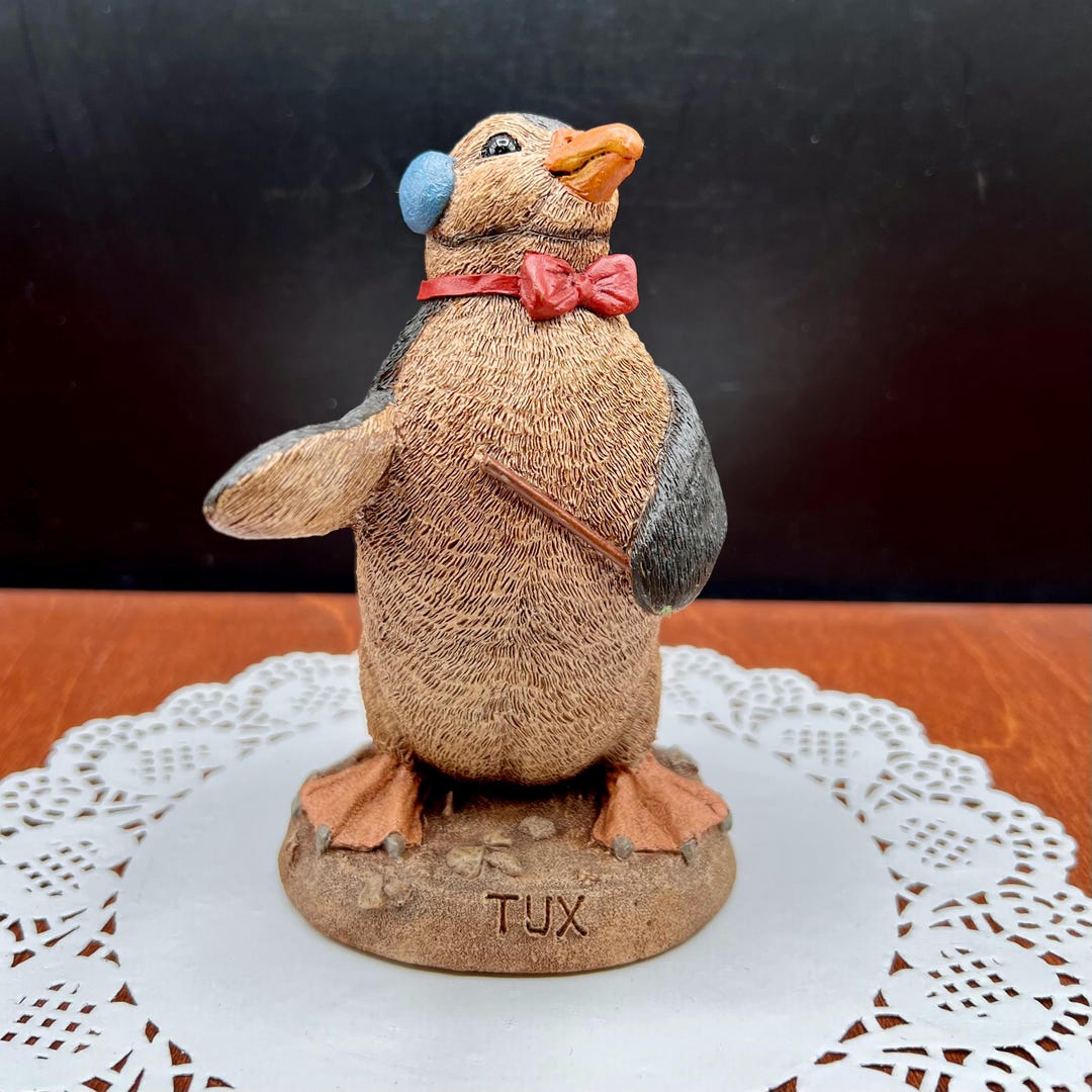 Penguin Butler Vintage 1999 TUX Penguin Figure by Tim Wolfe - Etsy