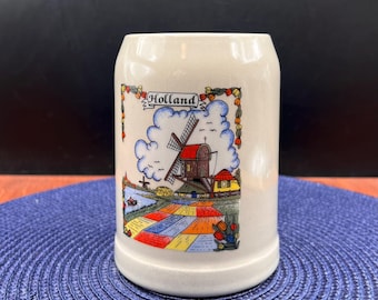 Vintage Classic Gerz Stoneware German Made Holland Beer Stein