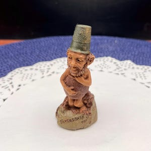 Vintage Thimble Capped Threadbare Gnome by Tom Clark