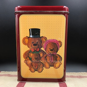 Vintage Collectable 3 Bears Parco Foods Tin