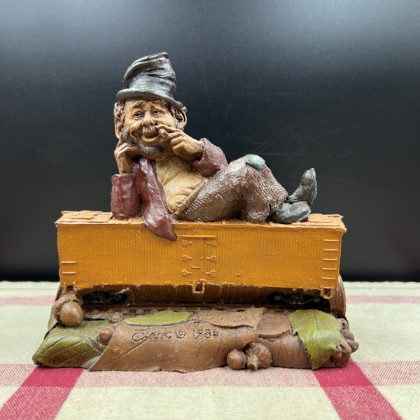 Vintage 1986 Hobo Gnome Figure by Tom Clark