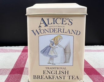 Alice's Adventures in Wonderland English Breakfast Collectable Tea Tin